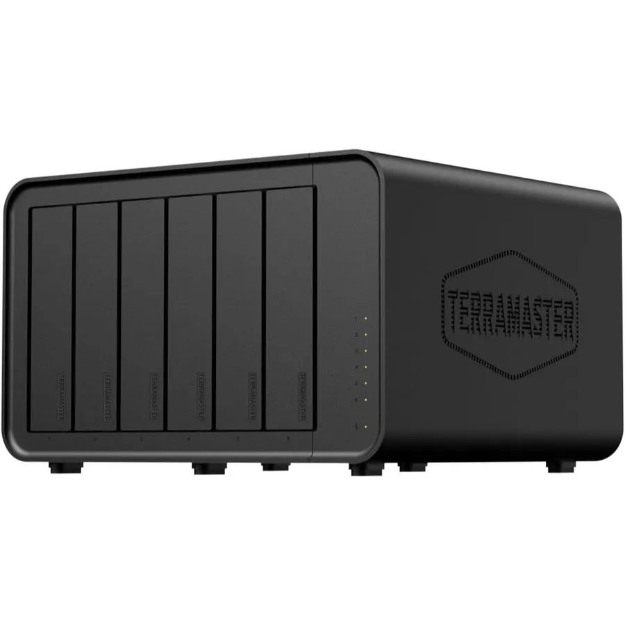 TERRAMASTER F6-424 - NAS mit 6 Einschüben, Intel N95, 8 GB DDR5 und 2 × 2,5 GbE, ohne Festplatten