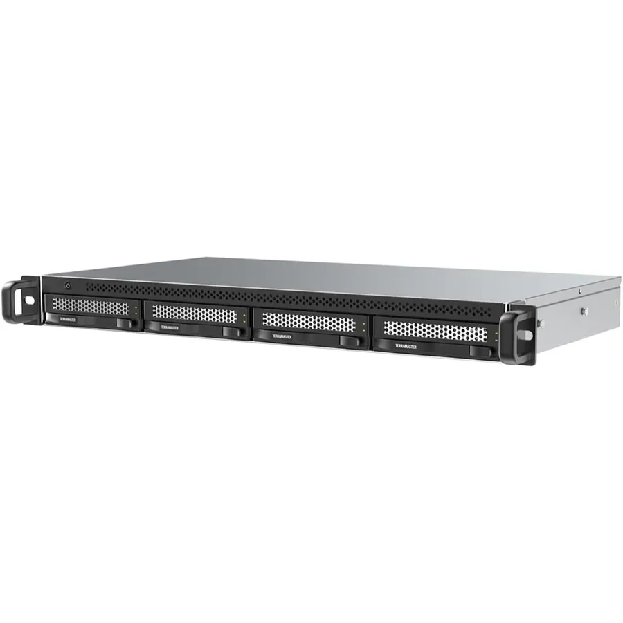 TERRAMASTER D4-320U - 4-bay 1U rackmount hard drive enclosure, USB 3.2 Gen2 10 Gbps (diskless)