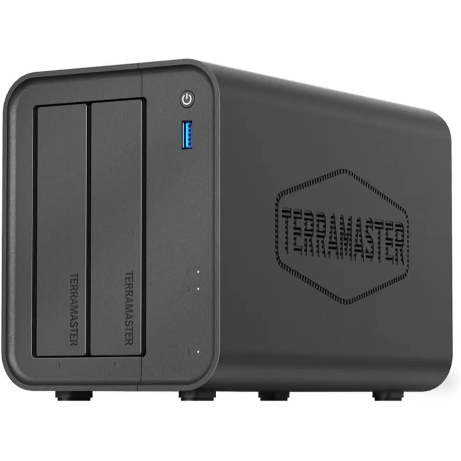 TERRAMASTER F2-425 - 2-bay NAS, Intel quad-core, 4 GB RAM, 2.5GbE (diskless)
