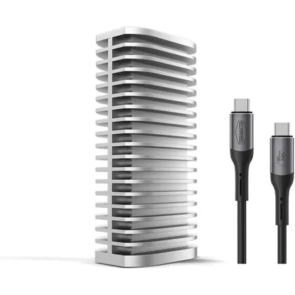 TERRAMASTER D1 SSD Pro - Boîtier SSD M.2 NVMe 80 Gbit/s, compatible Thunderbolt 5, sans disque