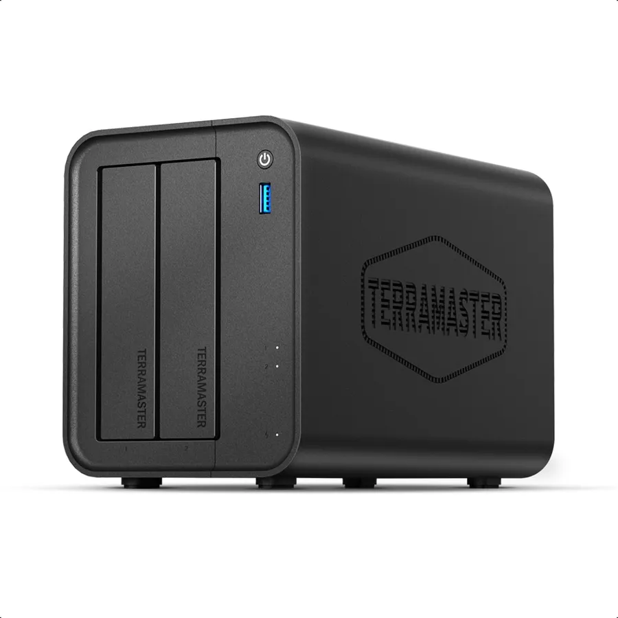 TERRAMASTER F2-425 - NAS a 2 alloggiamenti per la casa, senza dischi