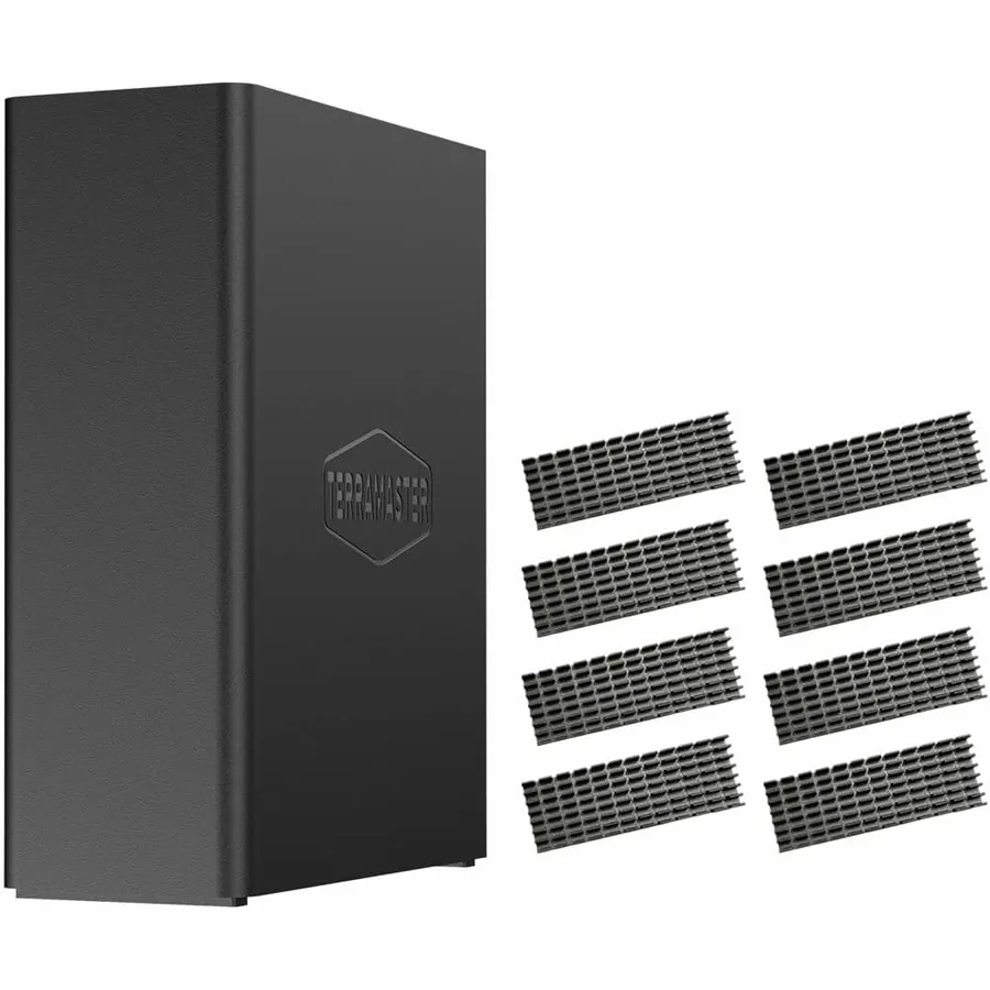 TERRAMASTER F8 SSD - NAS 100% SSD a 8 slot M.2 NVMe, senza SSD